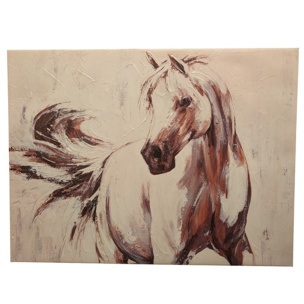 Horse Print on Canvas Art